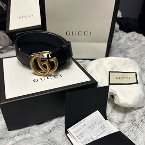 Authentic Gucci GG Marmont Belt- Medium size 90.